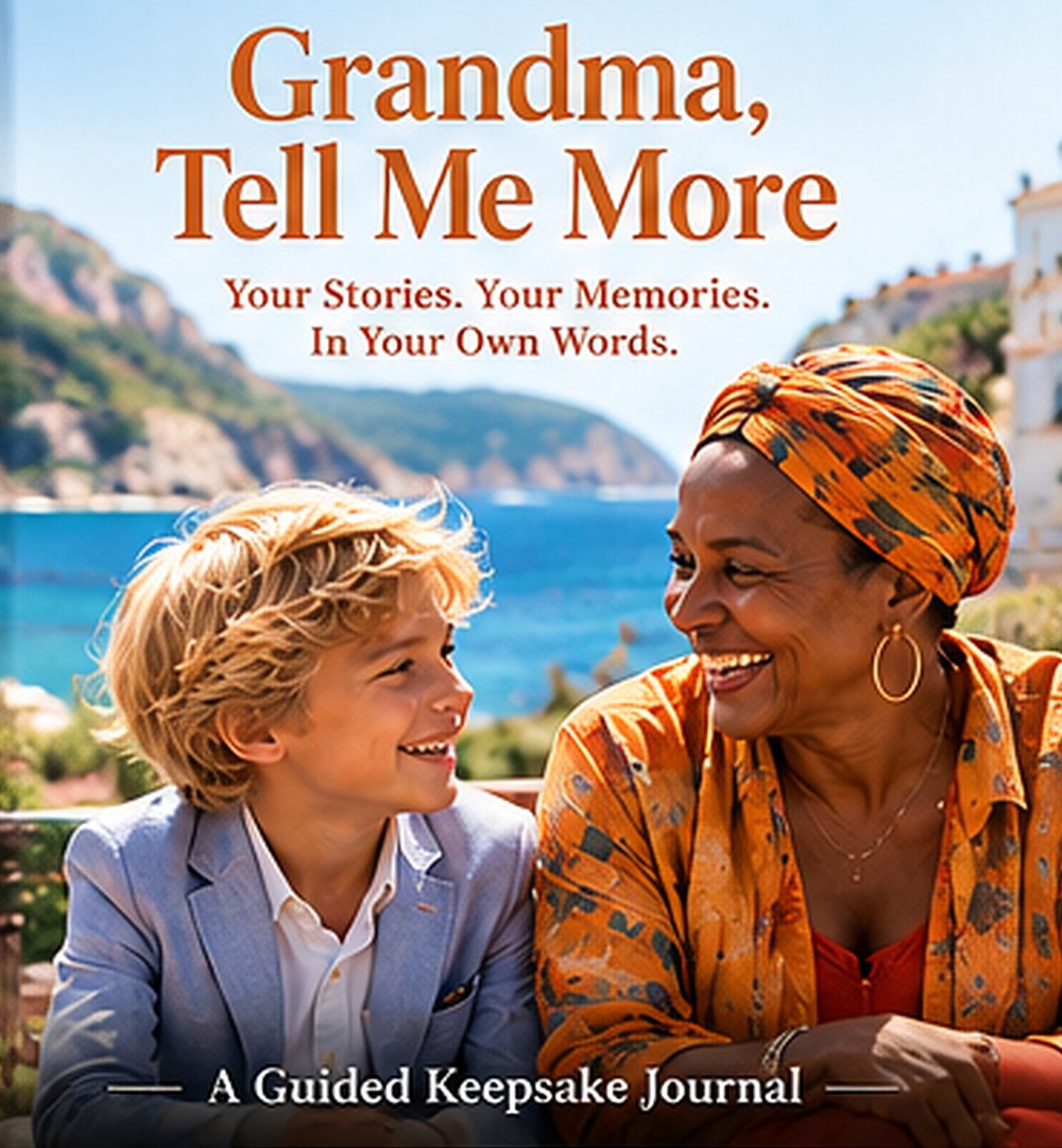 Grandma, Tell Me More — Headscarf Grandmother Cover