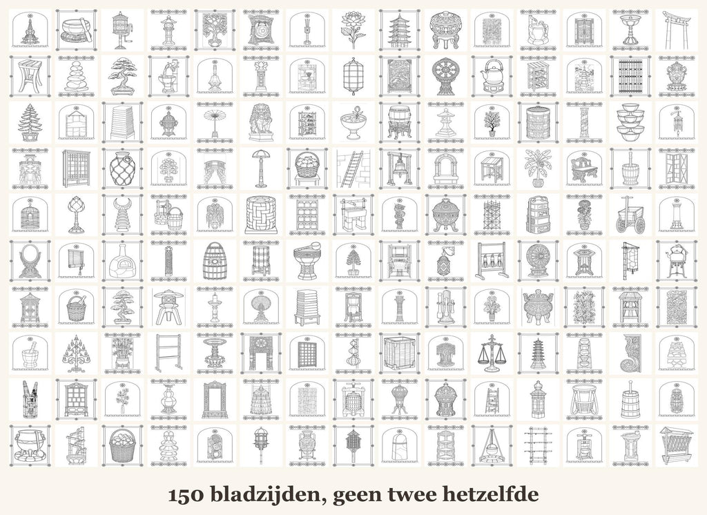 Buddhist Calm Coloring Book for Kids and Adults