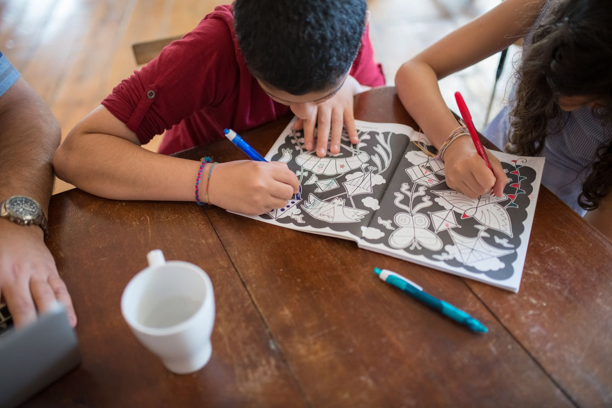Buddhist Calm Coloring Book for Kids and Adults